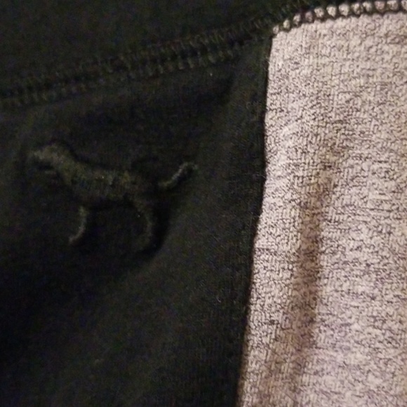 VS PINK | Black Skinny Leggings Purple Stripes - Picture 2 of 4